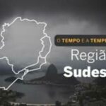 PREVISÃO DO TEMPO: tempo chuvoso ainda predomina na região Sudeste, nesta segunda-feira (21)